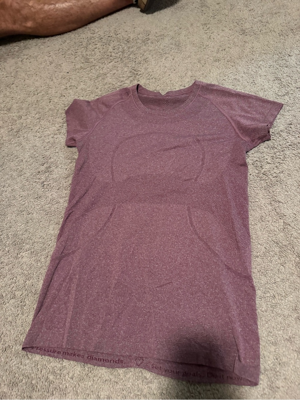 lululemon athletica Short Sleeve Tee in Heather Plum